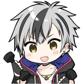 💪 Аниме, Чиби, Персонаж, Манга, Милый telegram sticker