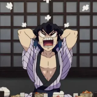 🔪 Inosuke Hashibira Demon Slayer Anime, Thanh Gươm Diệt Quỷ, Inosuke Hashibira, Nhân vật, Tức giận, Minh họa whatsapp sticker