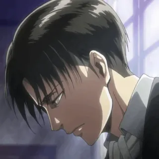 🖤 Levi Ackerman Attack on Titan Anime, Manga, Levi, Ackerman, Attack on Titan, Personage telegram sticker