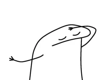 😔 florkofcows, flork, seni garis, manusia stik, meme, karakter whatsapp sticker