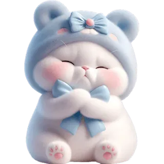 😣 可爱, 猫, 贴纸, 迷人, 动物, 卡通 telegram sticker