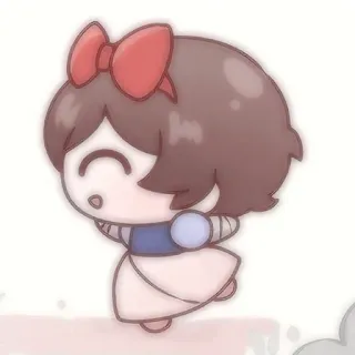 🧸 Kartun, Anime, Lucu, Pita, Gadis telegram sticker