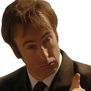 👍 Saul Goodman Better Call Saul pengacara, jempol ke atas, senyum, Better Call Saul, Breaking Bad whatsapp sticker