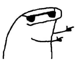 📈 boneco palito, legal, óculos de sol, florkofcows telegram sticker