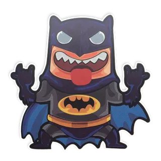 😛 Batman adesivo, cartone animato, batman, supereroe telegram sticker