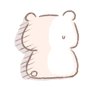 💬 Hamster, süß, Tier, Cartoon, Haustier, Nagetier whatsapp sticker