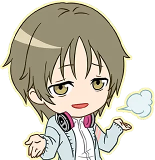 🤷‍♀️ anime, character, chibi, cute, sticker, cartoon telegram sticker