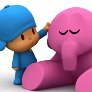 😔 Pocoyo Dibujo animado, Niño, Amigo, Lindo, Elefante whatsapp sticker