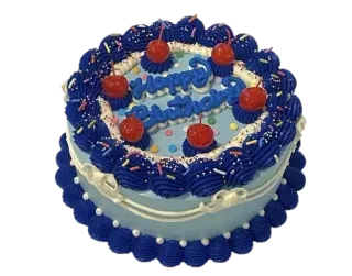 🤩 Happy Birthday birthday, cake, dessert, celebration, cherry, sweets, food telegram sticker