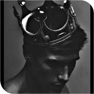 📎 crown, king, man, portrait, headshot, royal, person, male telegram sticker