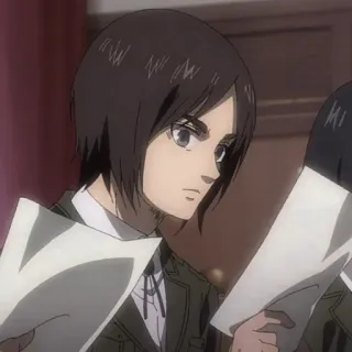 🖤 Eren Yeager Attack on Titan アニメ, 進撃の巨人, エレン・イェーガー telegram sticker