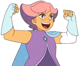 😝 Glimmer She-Ra and the Princesses of Power Glimmer, She-Ra, Princesses of Power, cartoon, character telegram sticker