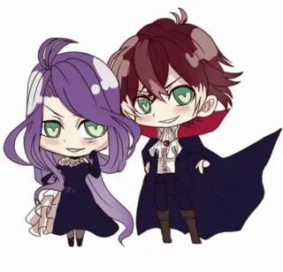 🥂 Anime, Hoạt hình, Chibi, Ma cà rồng, Dễ thương, Fanart telegram sticker