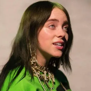😳 Billie Eilish นักร้อง, นักดนตรี, คนดัง, ภาพเหมือน, Billie Eilish, ป็อปสตาร์ telegram sticker