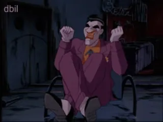 ✊ Joker cartoon, villain, comic book, animated, clown telegram sticker