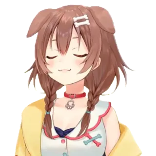 Nitacher's Inugami Korone whatsapp stickers