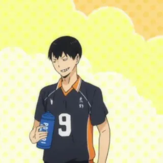 🍙 Tobio Kageyama Haikyuu!! anime, haikyuu, kageyama, tobio kageyama, volleyball, sports anime telegram sticker