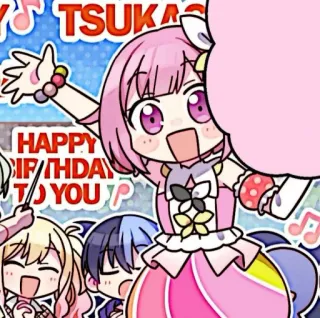 🪸 HAPPY BIRTHDAY TO YOU Anime, Compleanno, Cartoni animati, Celebrazione, Kawaii, Carino, Manga telegram sticker