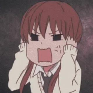 😂 Anime, wütend, schreiend, genervt, Cartoon, frustriert telegram sticker