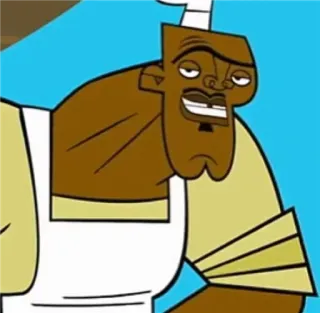 😁 Chef Hatchet Total Drama Мультфильм, Анимация, Повар, Персонаж, Total Drama telegram sticker