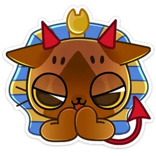 😈 sticker, cartoon, demon, kawaii, cute, devil, animal, character telegram sticker