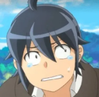 🍭 Anime, Pleurs, Expression, Inquiet, Triste, Émotionnel telegram sticker