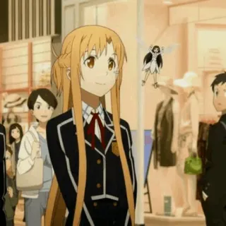 🧡 Asuna Yuuki Sword Art Online アニメ, キャラクター, ソードアート・オンライン, アスナ, 結城明日奈 telegram sticker