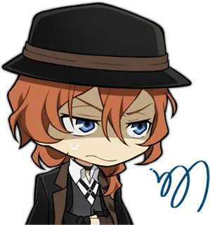 😤 Chuya Nakahara Bungou Stray Dogs Anime, Manga, Chibi, Hut, Chuya, Bungou Stray Dogs whatsapp sticker
