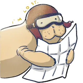 Lamentino the manatee telegram stickers