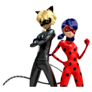 ❤️ Ladybug and Cat Noir Miraculous: Tales of Ladybug & Cat Noir 레이디버그, 블랙캣, 미라큘러스 레이디버그, 만화, 슈퍼히어로, 프랑스, 파리, 마리네뜨, 아드리앙 whatsapp sticker