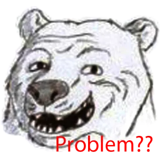 😜 urso, animal, adesivo, desenho animado telegram sticker