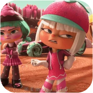 🙄 Vanellope von Schweetz Wreck-It Ralph ENOUGH telegram sticker