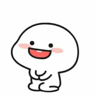😃 niedlich, kawaii, entzückend, Cartoon, simpel telegram sticker