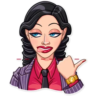 Mafia Girl telegram stickers