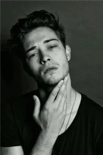 🔥 portrait, homme, masculin, noir et blanc, personne, mannequin telegram sticker