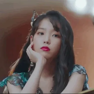 ✨ IU K-Pop, Sänger, Schauspielerin, Promi, Frau, Koreanisch telegram sticker