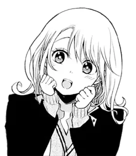 ☺️ anime, manga, cartoon, cute, girl, happy telegram sticker