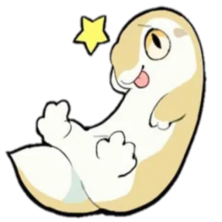 😛 Tier, niedlich, Cartoon, Stern, entzückend telegram sticker
