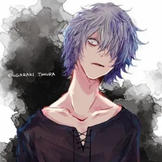 😕 Shigaraki Tomura My Hero Academia SHIGARAKI TOMURA Anime, Shigaraki Tomura, My Hero Academia, Bösewicht whatsapp sticker