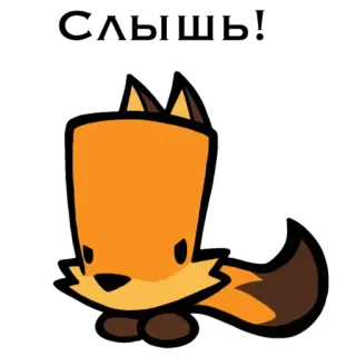 😠 Hoạt hình, Động vật, Cáo, Cam, Dễ thương whatsapp sticker