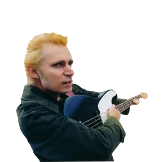 😟 mann, gitarre, musiker, porträt telegram sticker