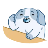 😂 강아지, 귀여운, 행복한, 동물, 애완동물 telegram sticker