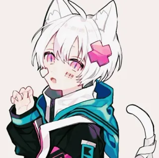 🌸 Anime, Kucing, Kawaii, Imut, Manga, Neko telegram sticker