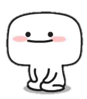 🍡 Desenho animado, Fofo, Personagem, Adesivo, Minimalista, Kawaii telegram sticker