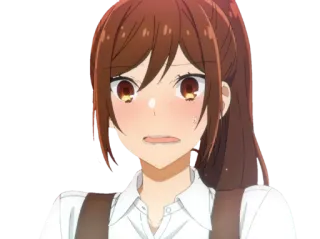 😳 Hori Kyouko Horimiya Anime, Ragazza, Scuola, Arrossire, Carino, Hori telegram sticker