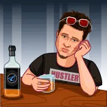 🥃 gelangweilt, betrunken, Alkohol, Flasche, Glas, traurig, allein telegram sticker