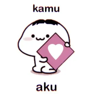 🦋 kamu
aku Liebe, Herz, süß, Cartoon, Beziehung, Gruß whatsapp sticker