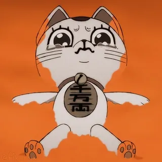 🥺 寿命 kot, kot szczęścia, maneki neko, japoński, szczęście, długowieczność telegram sticker