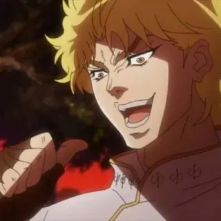 😂 Dio Brando JoJo's Bizarre Adventure Anime, Manga, Jojo, Dio Brando, Bösewicht, Charakter telegram sticker