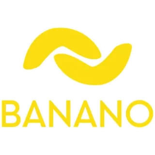 🏁 BANANO banano, criptomoneda, logo, amarillo telegram sticker